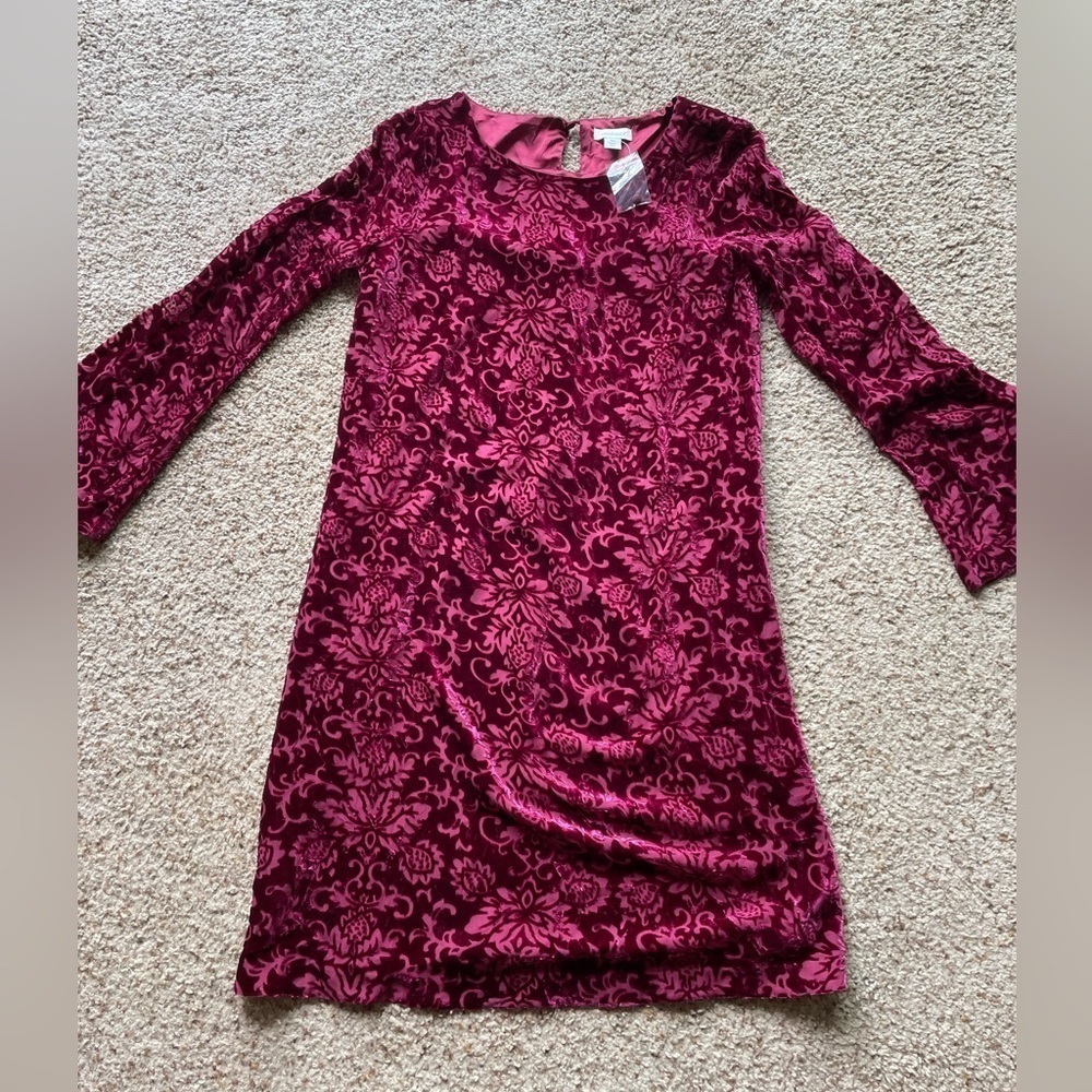 Sundance red rayon and silk dress size XS